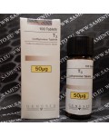 T3 Genesis 100 tabs / 50 mcg. Substance Liothyronine sodium.