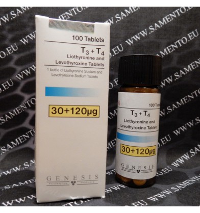 THYEROTOM FORTE, (T3 - 30 mg + T4 - 120 mg), 100 Tabletten, Genesis
