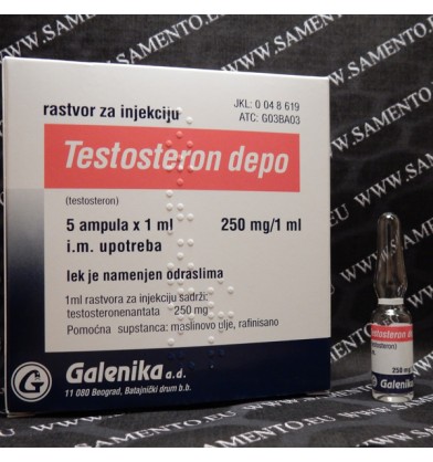 Testosterona Depo Galenika - 250 mg / amp [testosterona enantato]